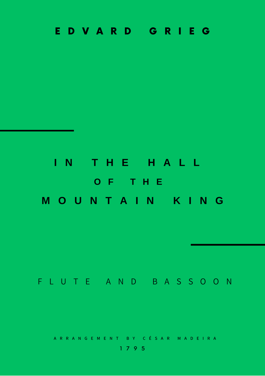 In The Hall Of The Mountain King - Flute and Bassoon (Full Score and Parts) Woodwind Duet scores gallery preview page 1