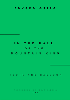 Book cover for In The Hall Of The Mountain King - Flute and Bassoon (Full Score and Parts)