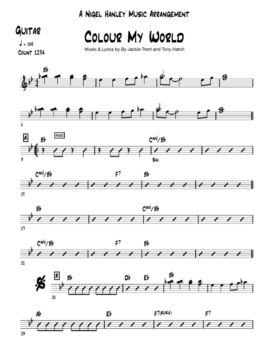Color My World Color My World Jazz Ensemble scores gallery preview page 4
