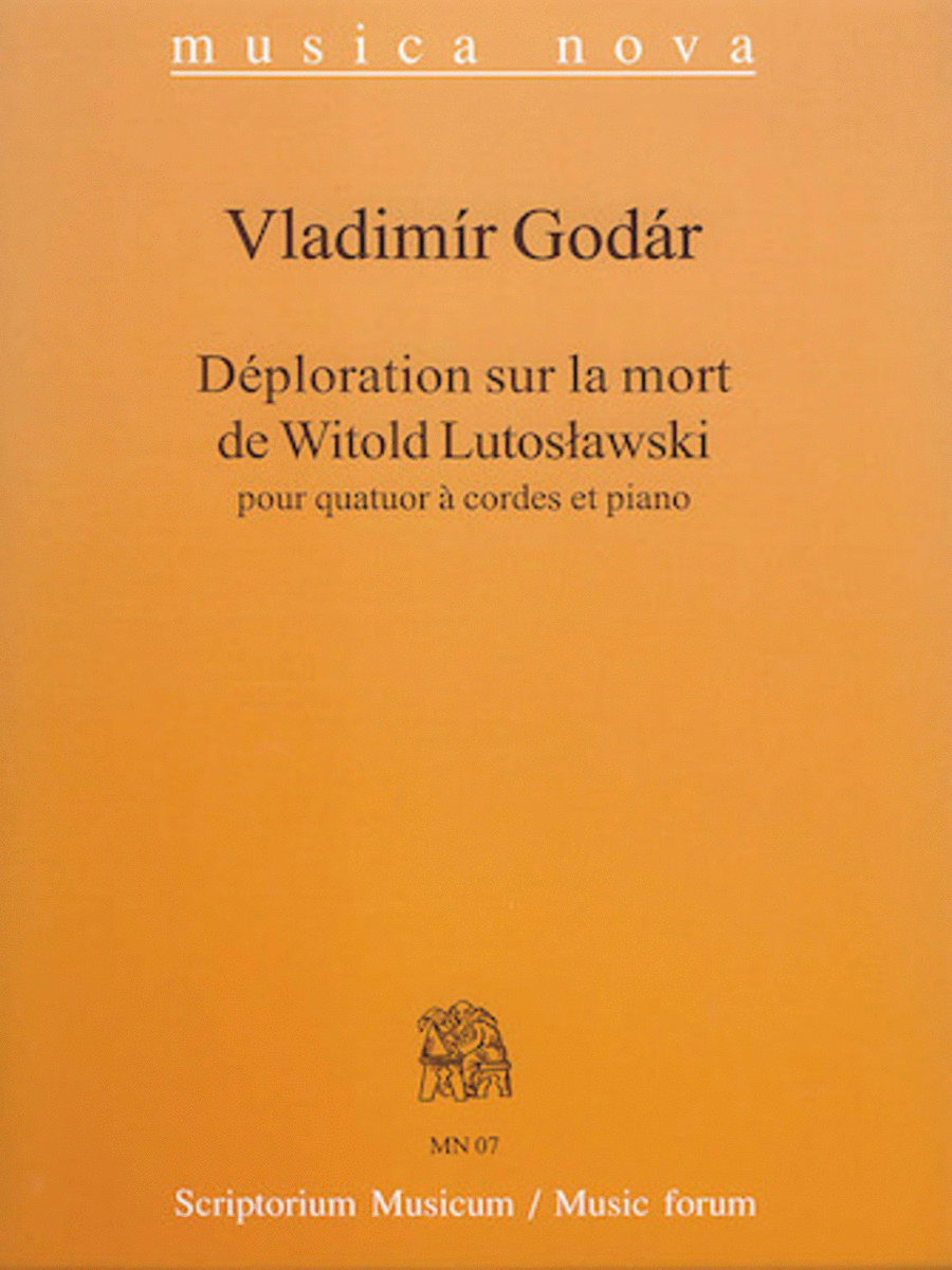 Deploration sur la mort de Witold Lutoslawski Piano Accompaniment scores gallery preview page 1
