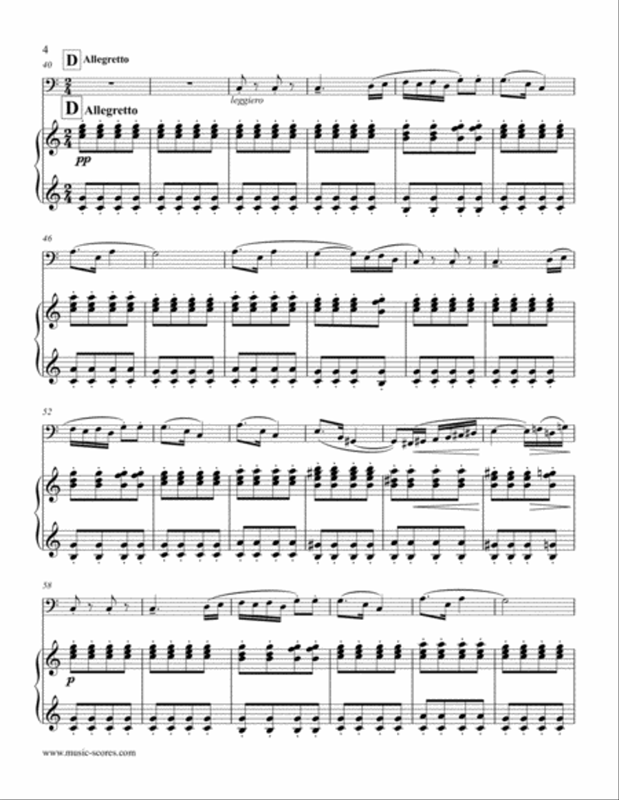 Czardas: Hungarian Dance from Coppelia - Euphonium and Piano Euphonium scores gallery preview page 4