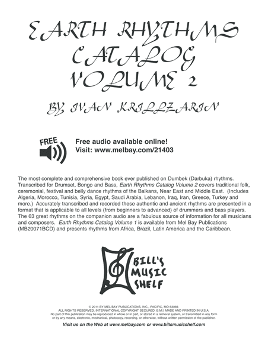 Earth Rhythms Catalog, Volume 2 Percussion scores gallery preview page 2