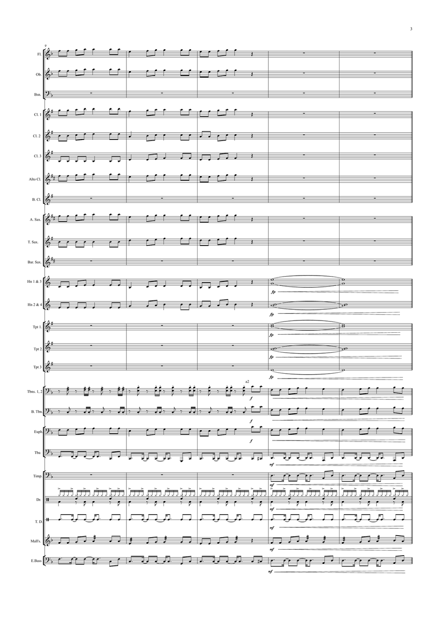 Sa To To Ka Lei for Concert/Wind Band SA scores gallery preview page 3