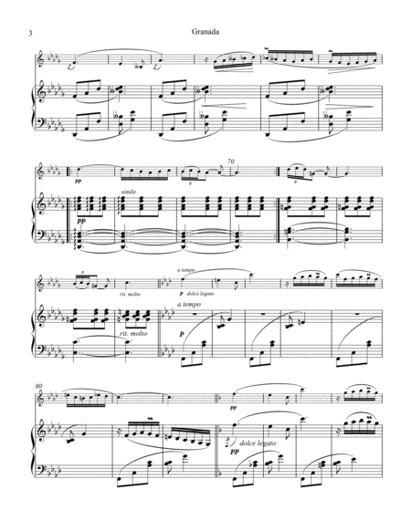 Granada from Suite Espanola for violin and piano image number null