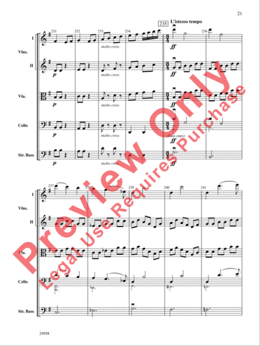 Dreams of a Midsummer Night String Orchestra scores gallery preview page 22