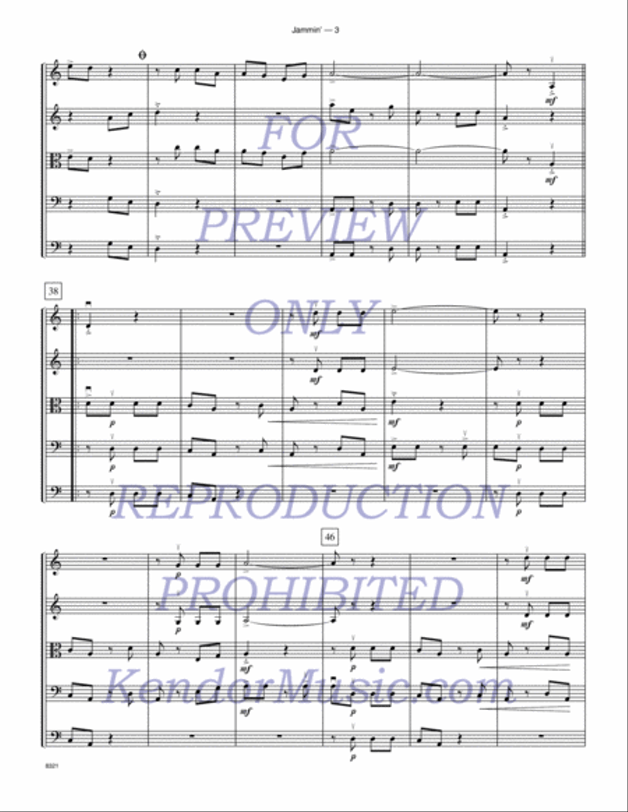 Jammin' Jammin' String Orchestra scores gallery preview page 4
