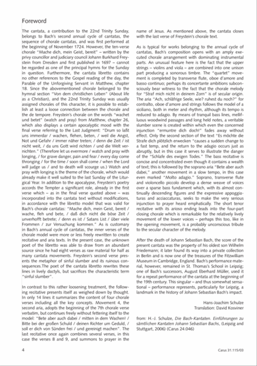 O my spirit, be prepared (Mache dich, mein Geist, bereit) 4-Part scores gallery preview page 5