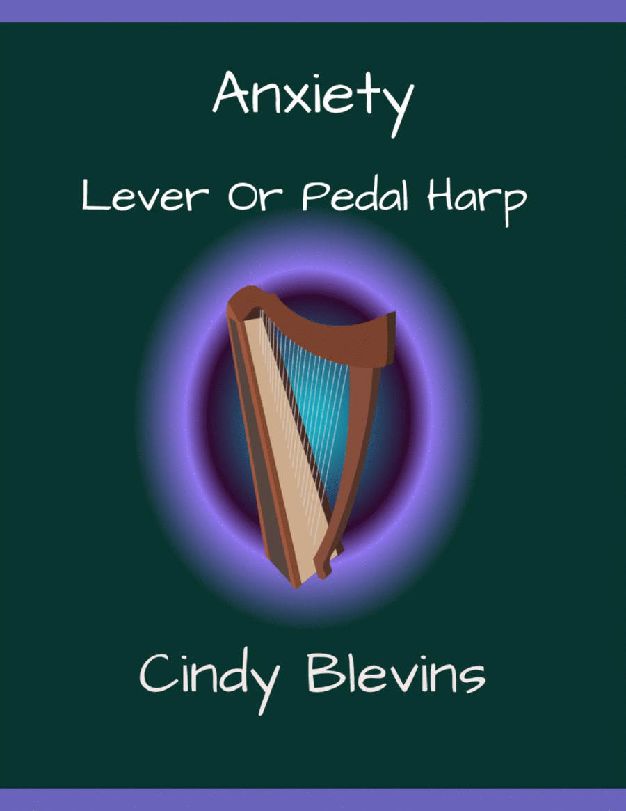 Anxiety, original solo for Lever or Pedal Harp Pedal Harp scores gallery preview page 1