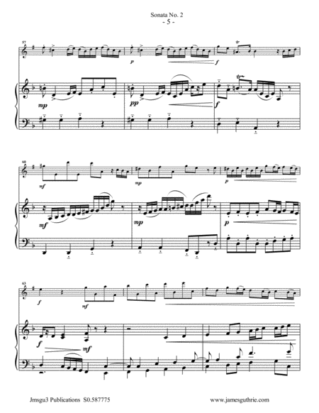 Vivaldi: Sonata No. 2 for Tenor Sax & Piano image number null