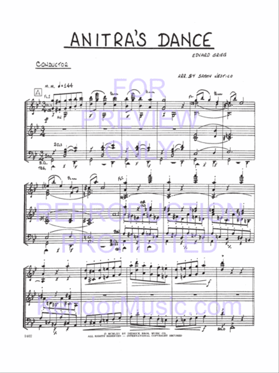 Anitra's Dance Jazz Ensemble scores gallery preview page 2