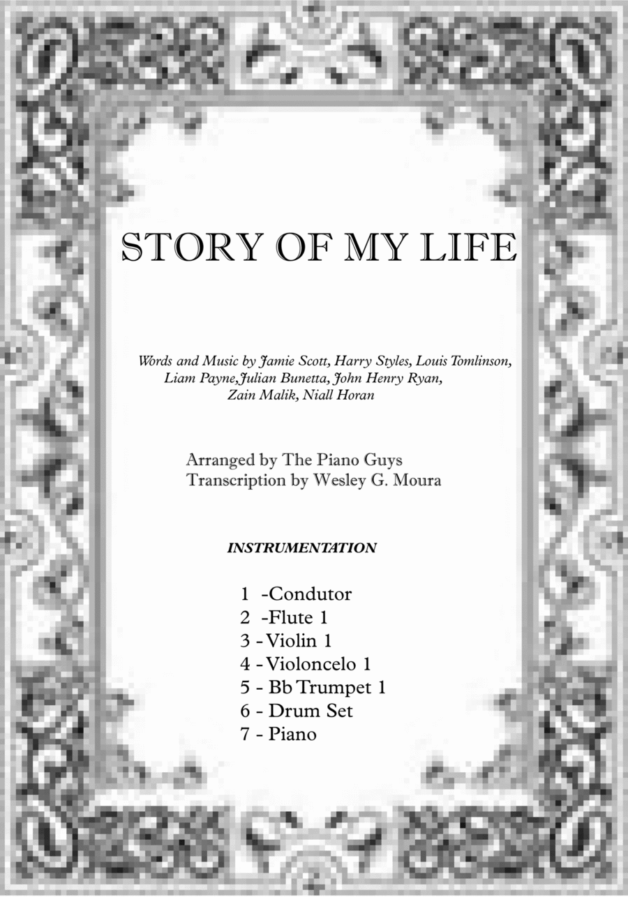 Story Of My Life Small Ensemble scores gallery preview page 1