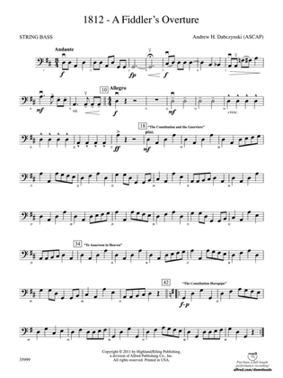 1812 -- A Fiddler's Overture: String Bass
