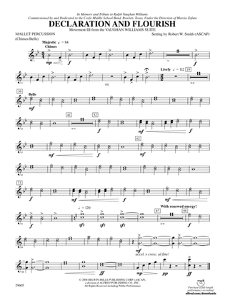 Declaration and Flourish (Movement III from the Vaughan Williams Suite): Mallets