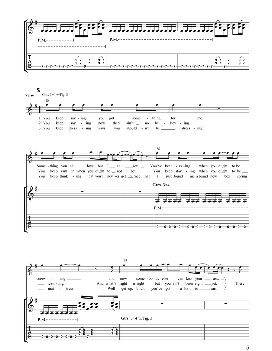 These Boots Are Made For Walking Electric Guitar scores gallery preview page 5