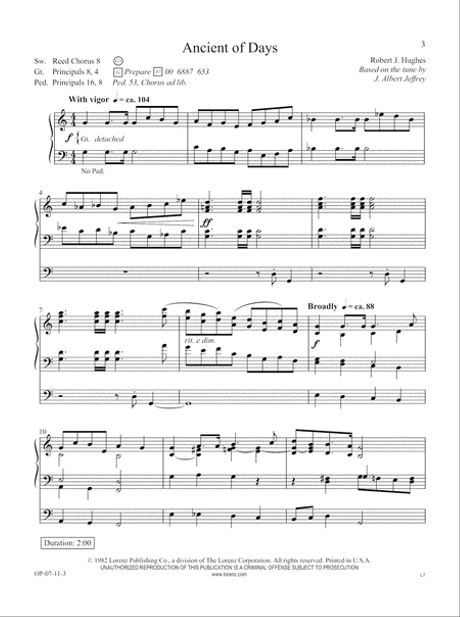The Organist's Library, Vol. 51 Organ scores gallery preview page 1