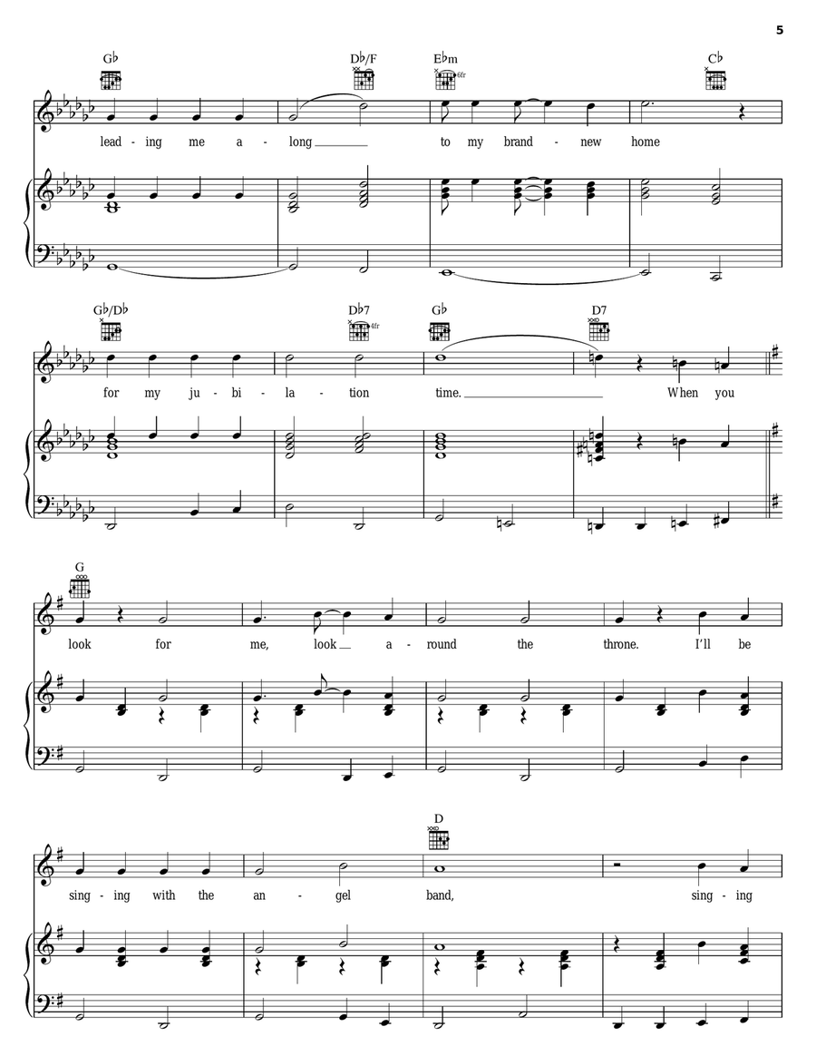 Look For Me (Around The Throne) Acoustic Guitar scores gallery preview page 5
