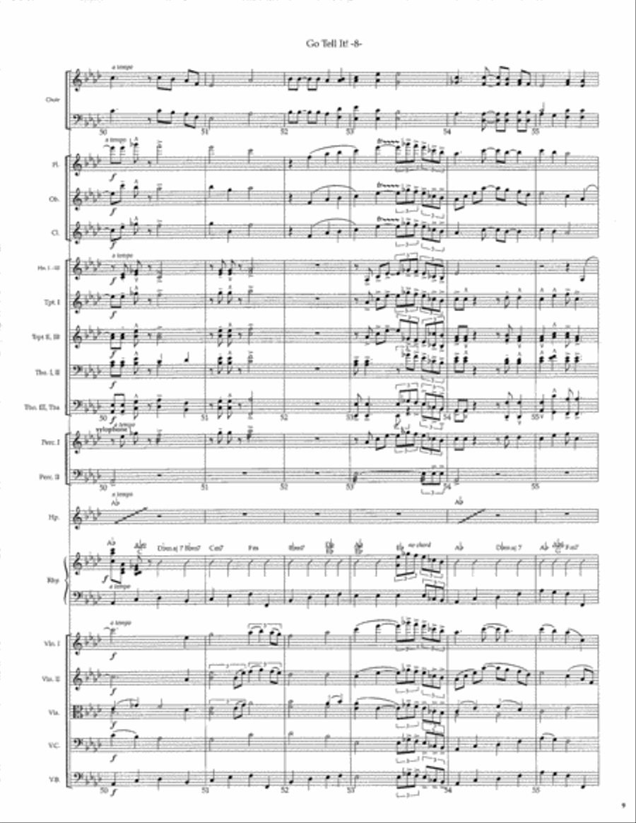 Go Tell It! SSATB scores gallery preview page 10