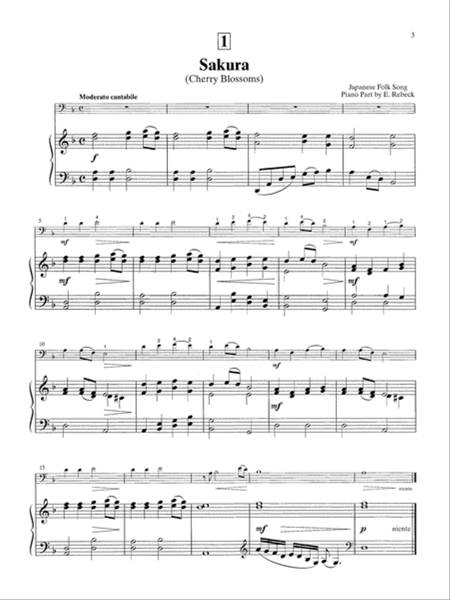 Suzuki Bass School, Volume 2 String Methods scores gallery preview page 8