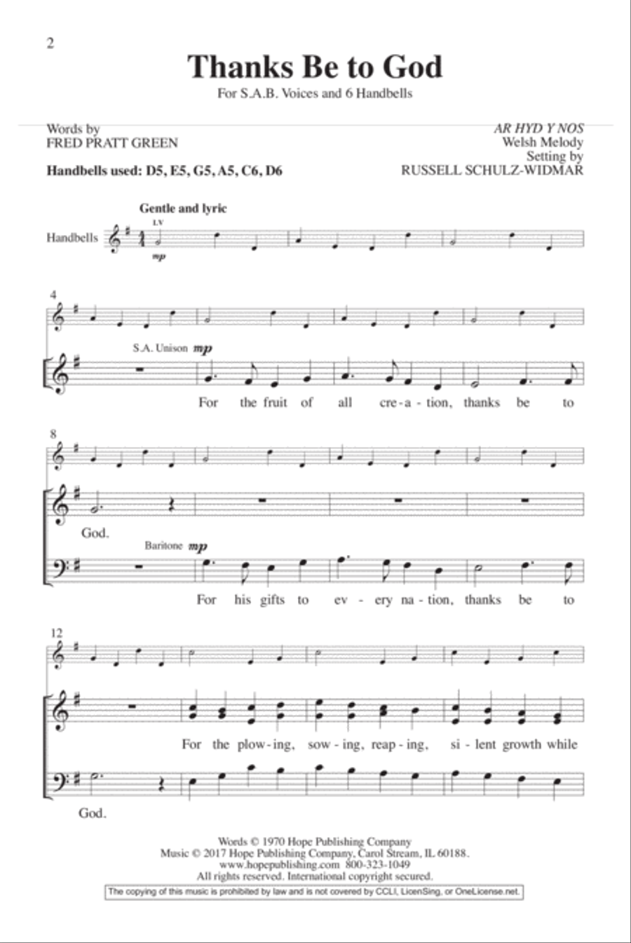 Thanks Be to God 3-Part scores gallery preview page 2