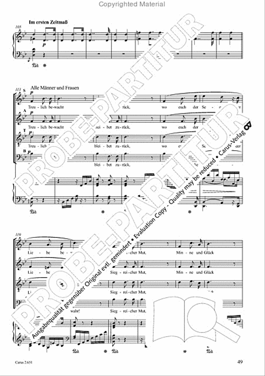 Choral collection Great Opera Choruses - Richard Wagner (choir & piano) Choir scores gallery preview page 50