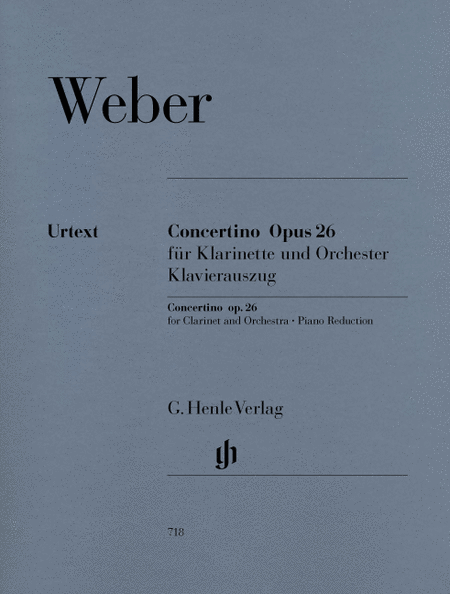 Carl Maria von Weber: Concertino op. 26 for clarinet and orchestra