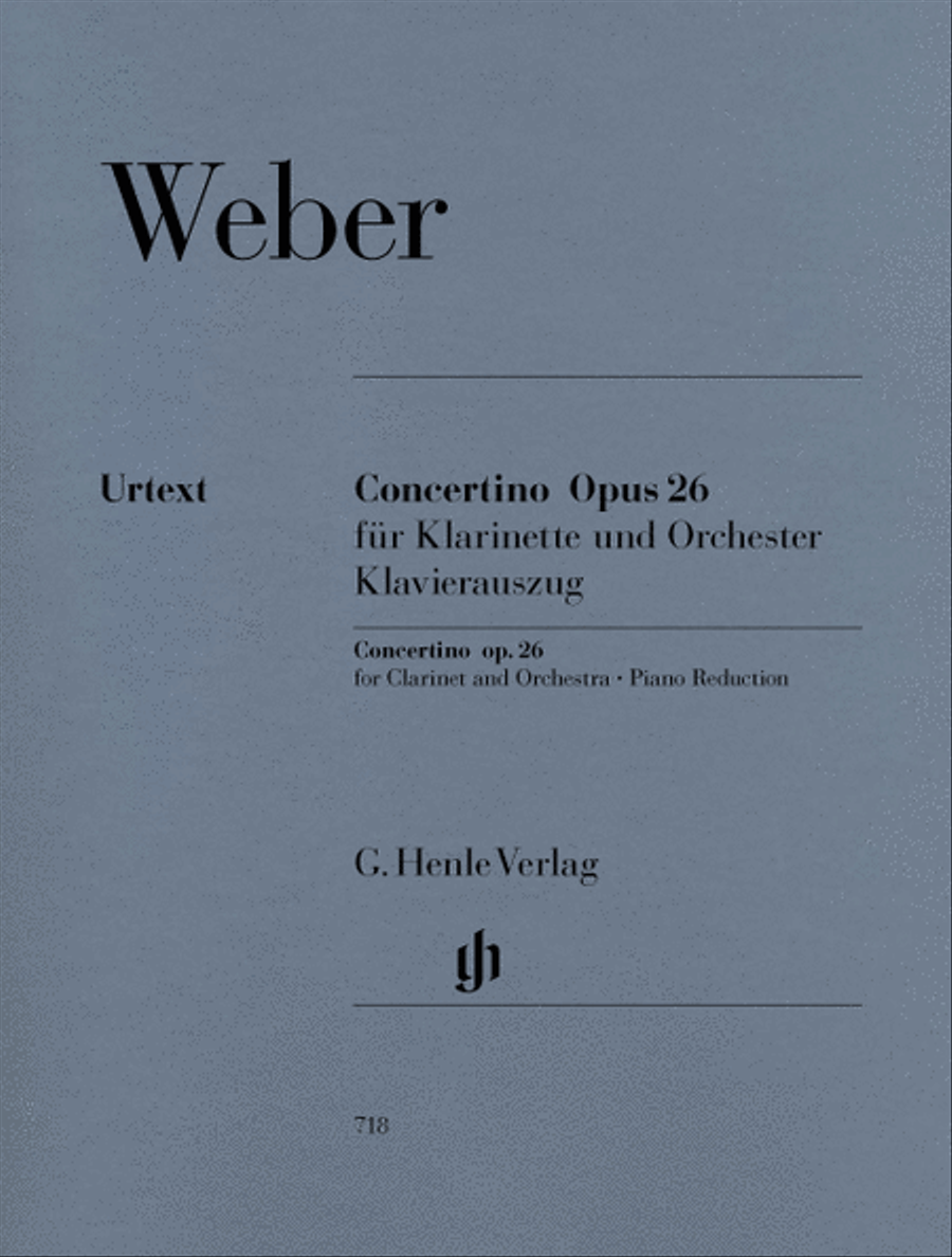 Concertino, Op. 26 Clarinet Solo scores gallery preview page 1