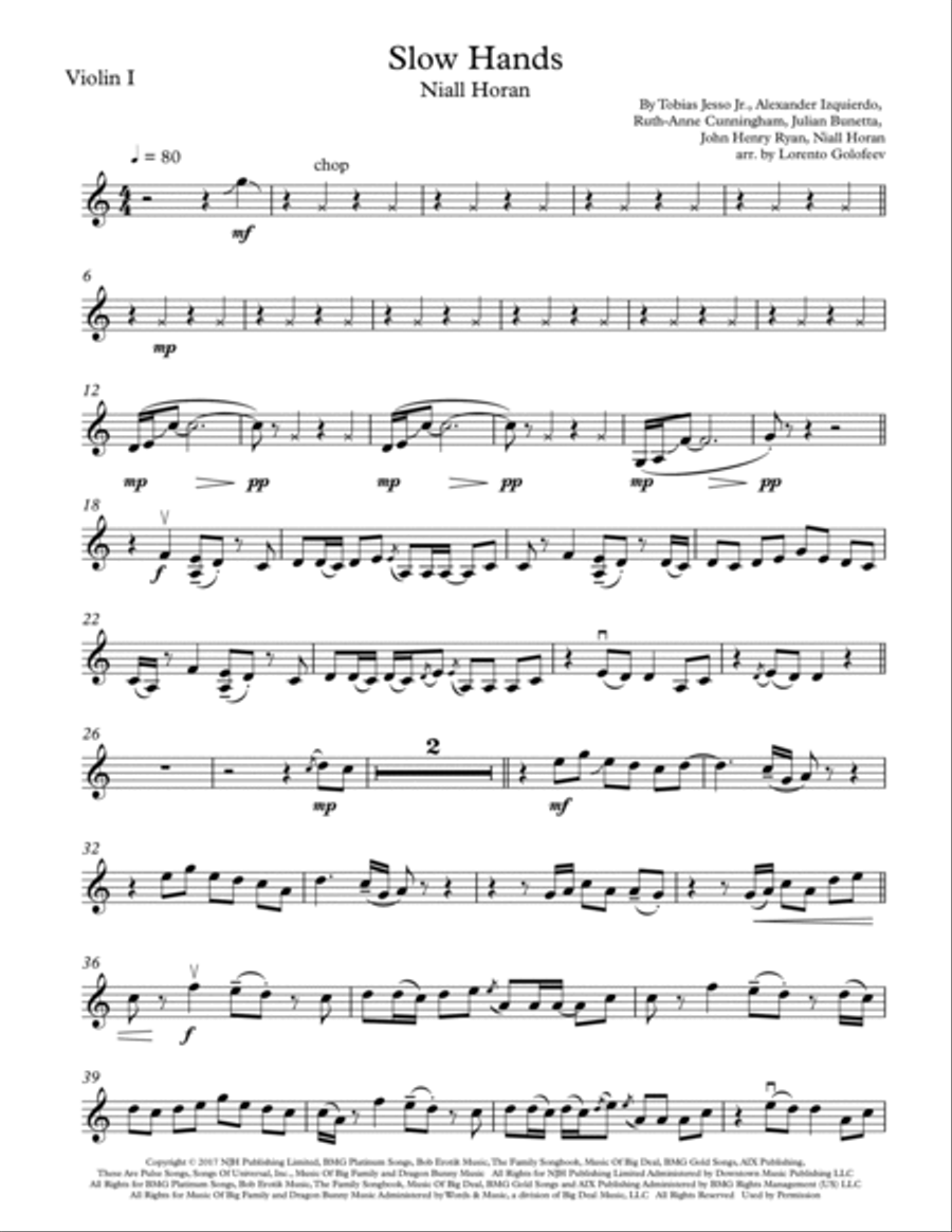 Slow Hands Slow Hands String Quartet scores gallery preview page 5