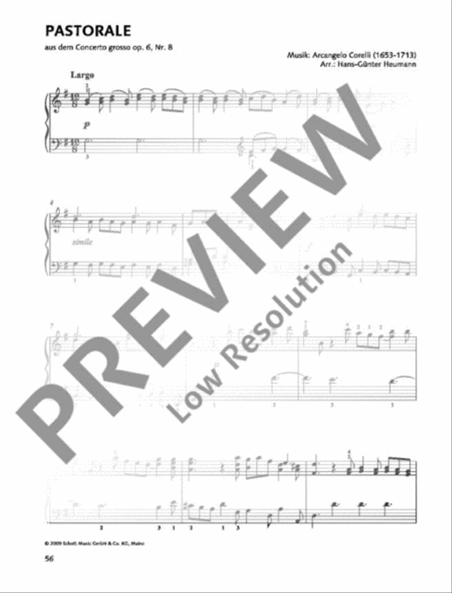 Pastorale Piano Solo scores gallery preview page 2