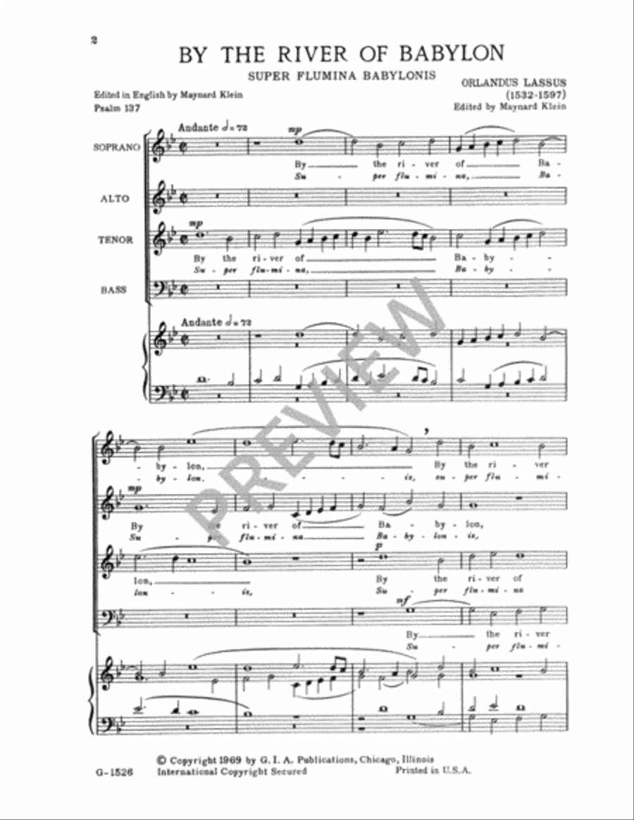 By the River of Babylon By the River of Babylon 4-Part scores gallery preview page 3