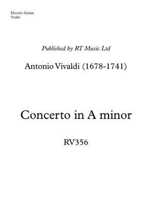 Vivaldi Concerto in A minor RV356 - Electric guitar solo part