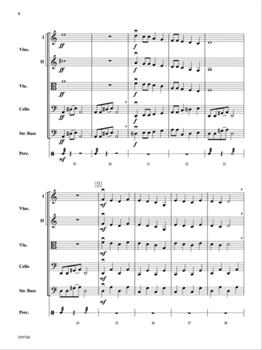 Bats 'n Bones: Score String Orchestra scores gallery preview page 4