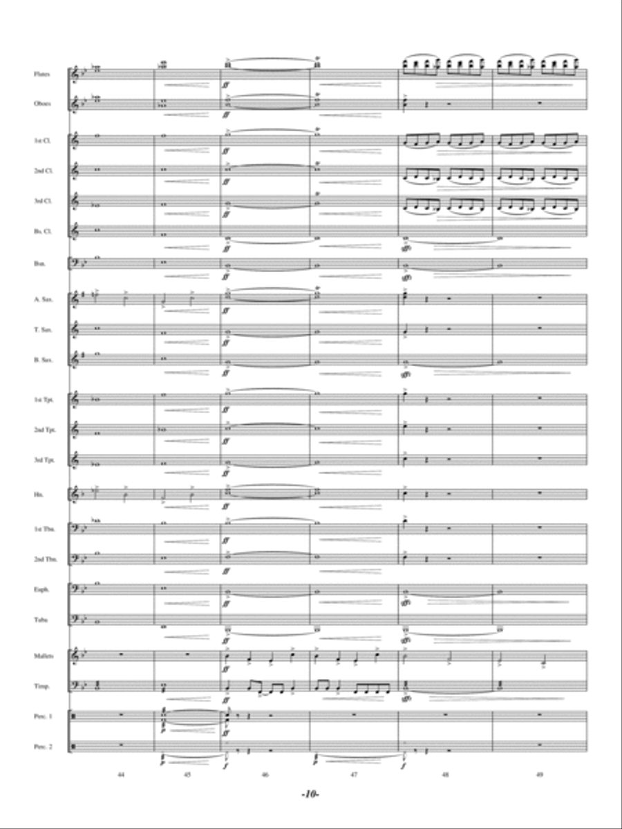 North Bay Vistas Concert Band scores gallery preview page 9