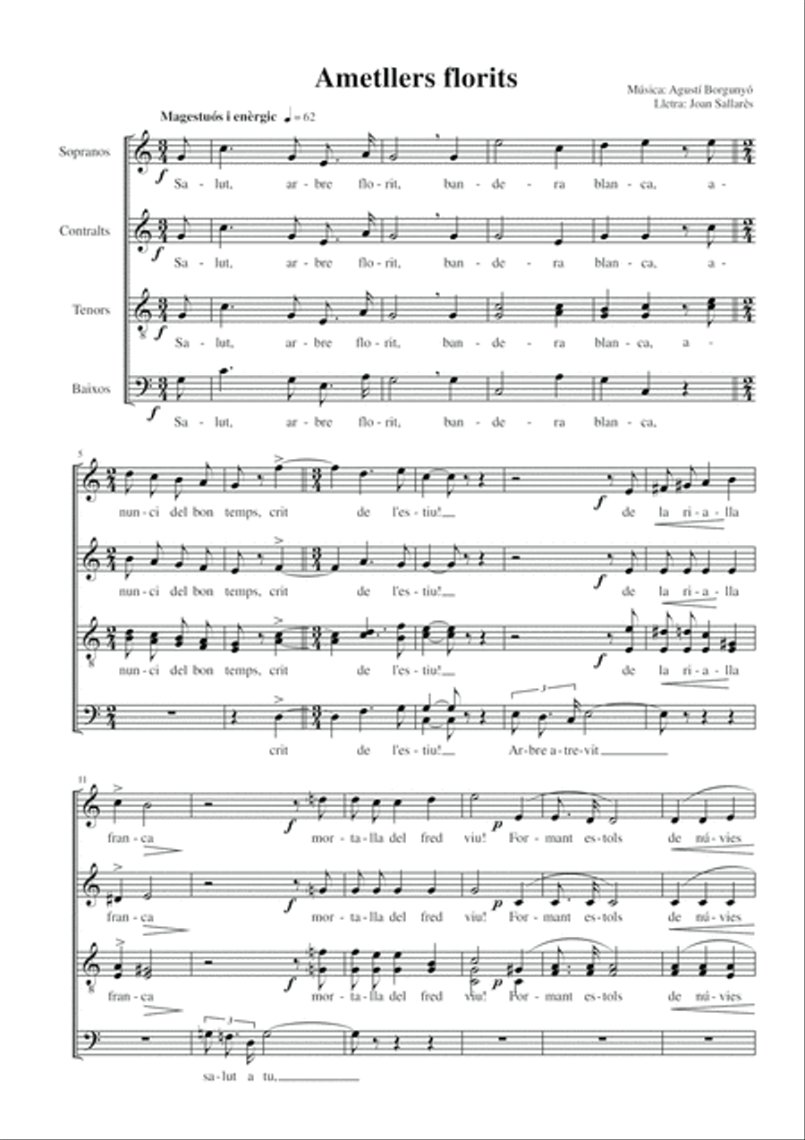 Ametllers florits 4-Part scores gallery preview page 3