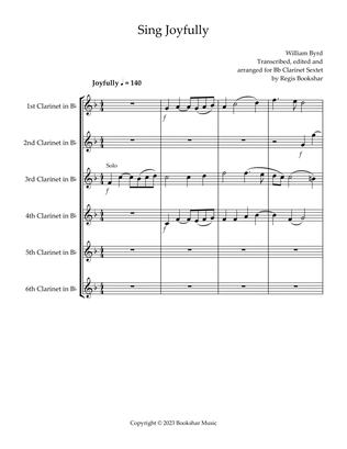 Sing Joyfully (Eb) (Clarinet Sextet)