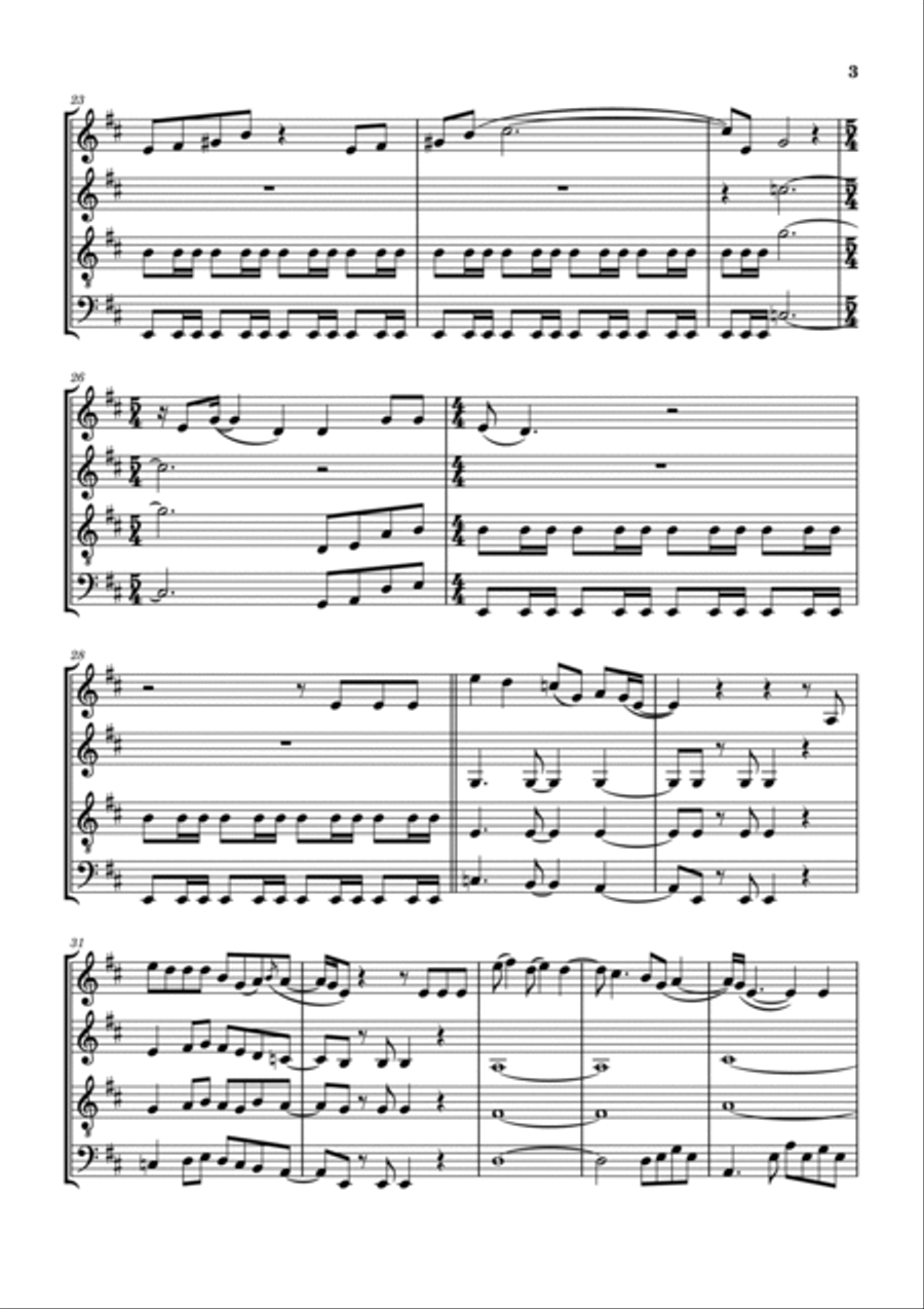 Barracuda Barracuda Saxophone Quartet scores gallery preview page 4