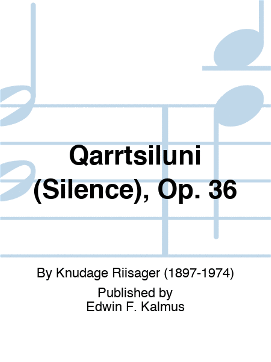Qarrtsiluni (Silence), Op. 36 Set of Parts scores gallery preview page 1