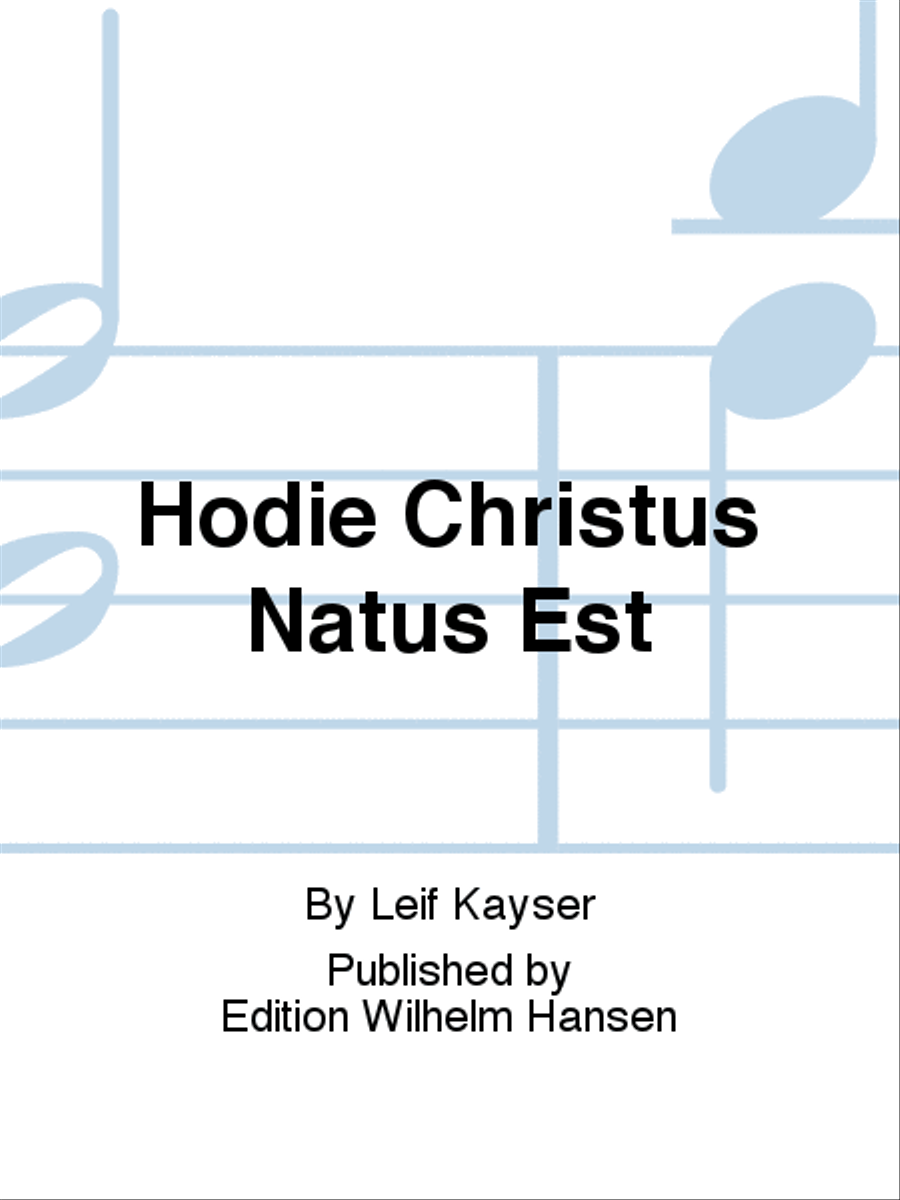 Hodie Christus Natus Est Choir scores gallery preview page 1