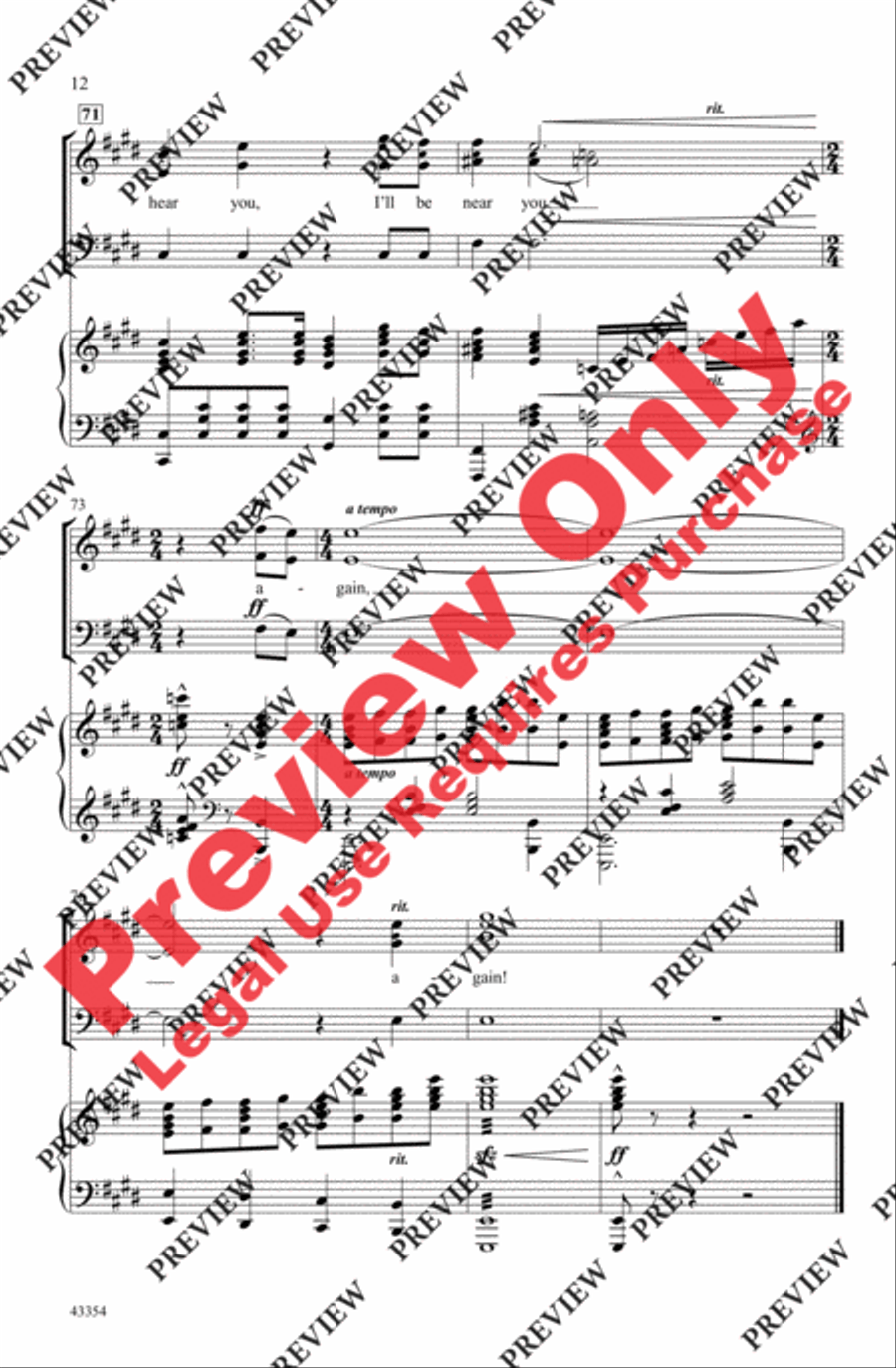 Make Them Hear You 3-Part scores gallery preview page 12
