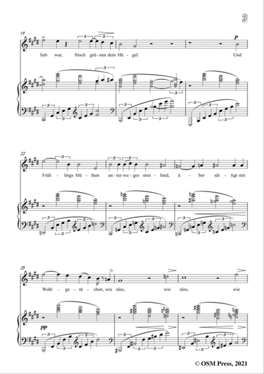 Wolf-An eine Aeolsharfe,in E Major,IHW 22 No.11,from Morike-Lieder,for Voice and Piano Voice Solo scores gallery preview page 5