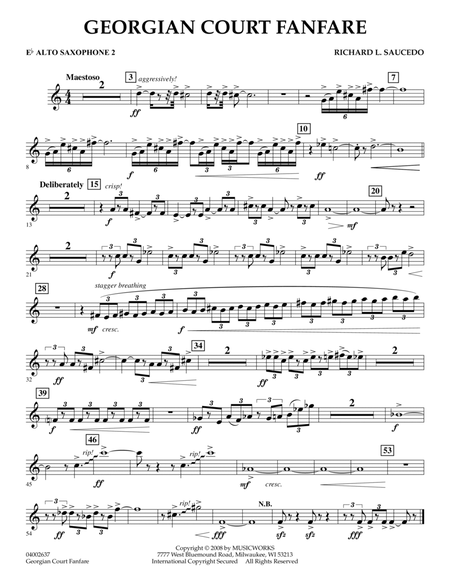 Georgian Court Fanfare - Eb Alto Saxophone 2