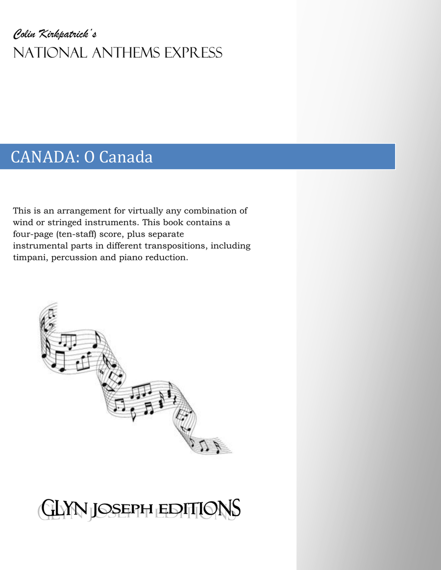 Canada National Anthem: O Canada Large Ensemble scores gallery preview page 1