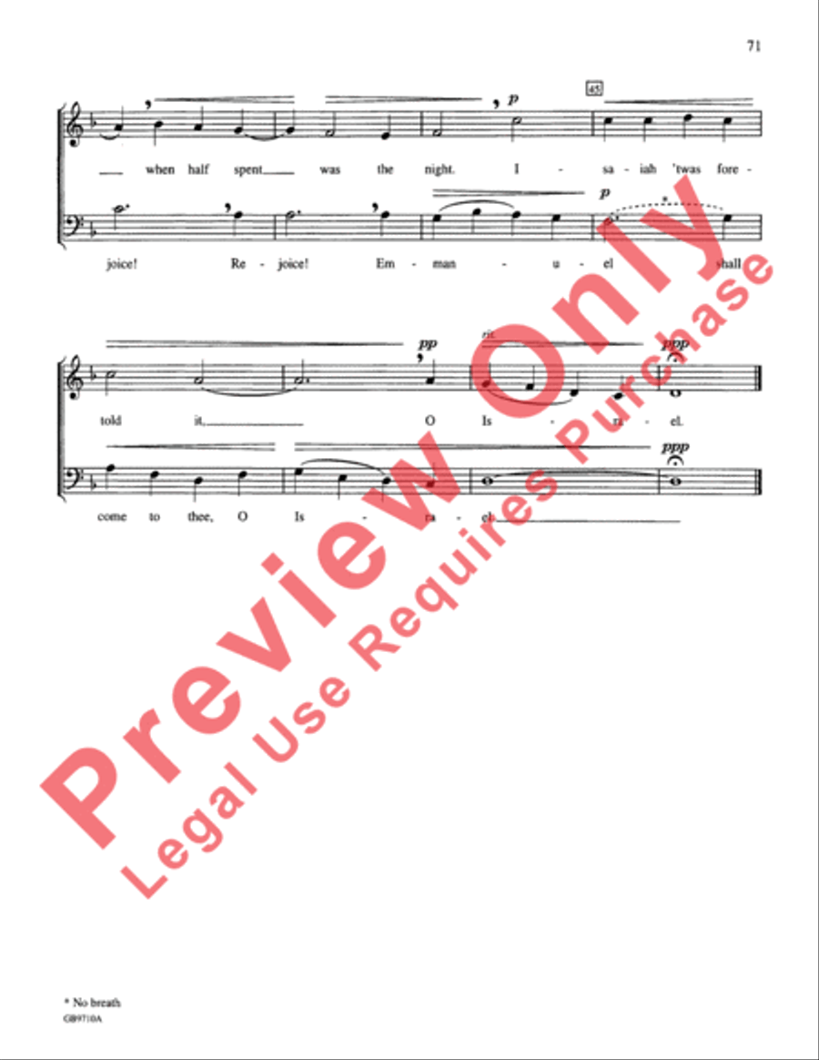 A Festival of Lessons and Carols Choir scores gallery preview page 72
