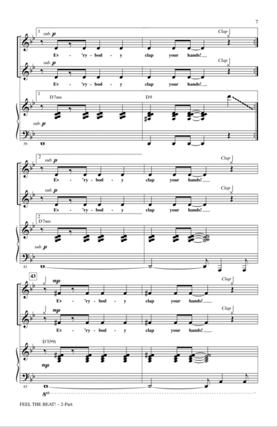 Feel The Beat! 2-Part scores gallery preview page 5