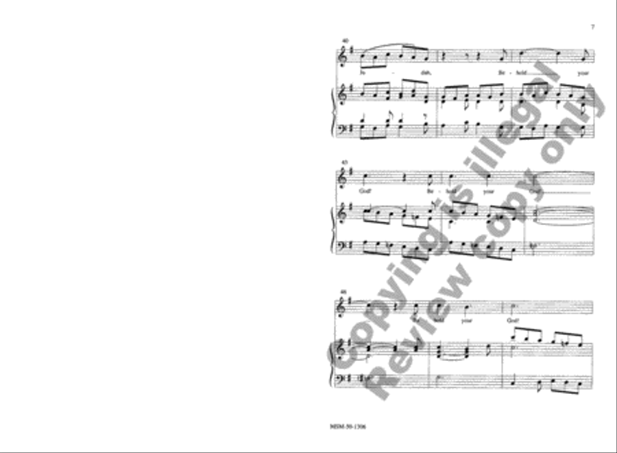 O Thou that Tellest Good Tidings Unison Choir scores gallery preview page 6