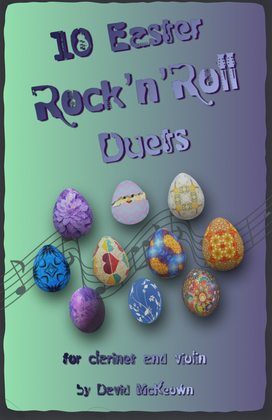 Book cover for 10 Easter Rock'n'Roll Duets for Clarinet and Violin
