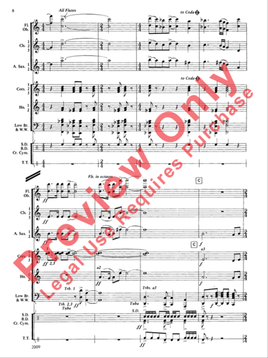 Cobb County Festival Concert Band scores gallery preview page 9
