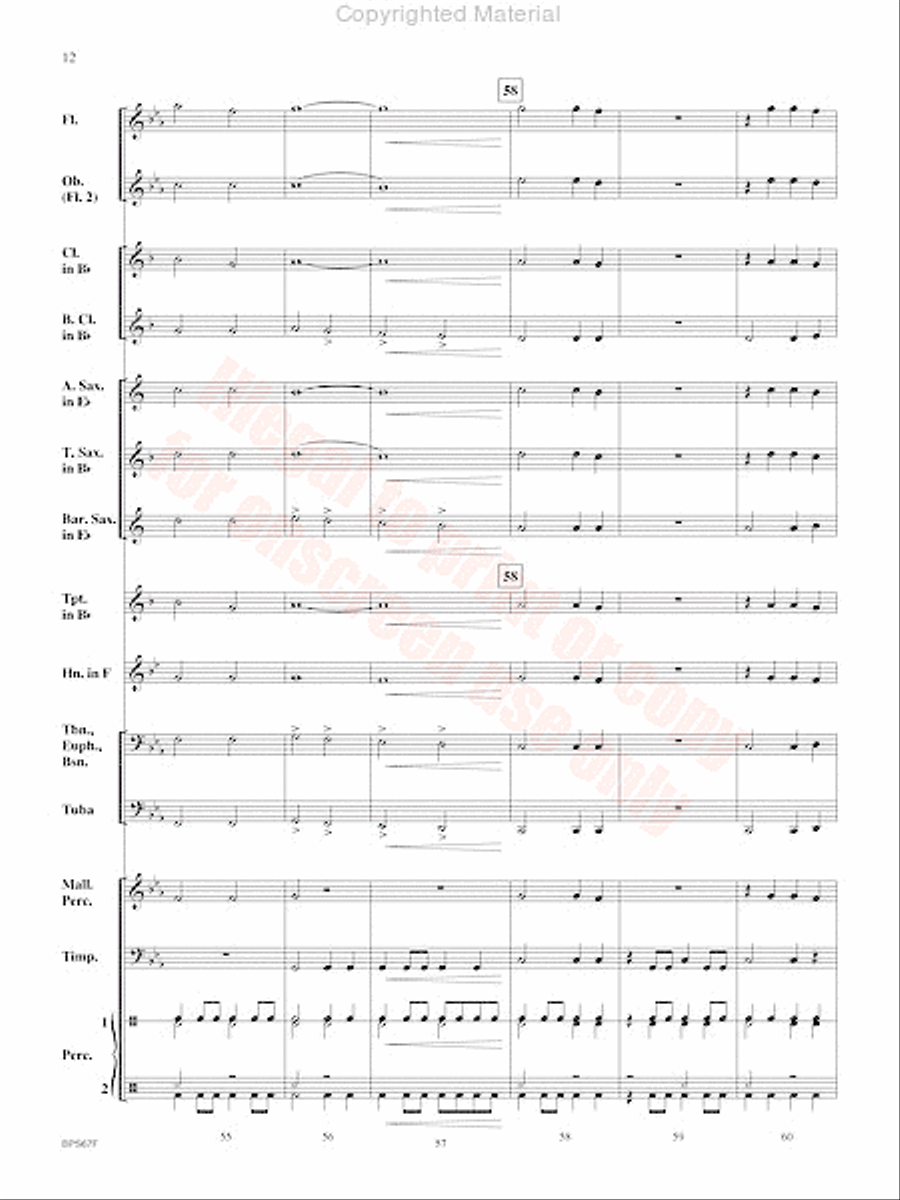 Aftershock Concert Band scores gallery preview page 13