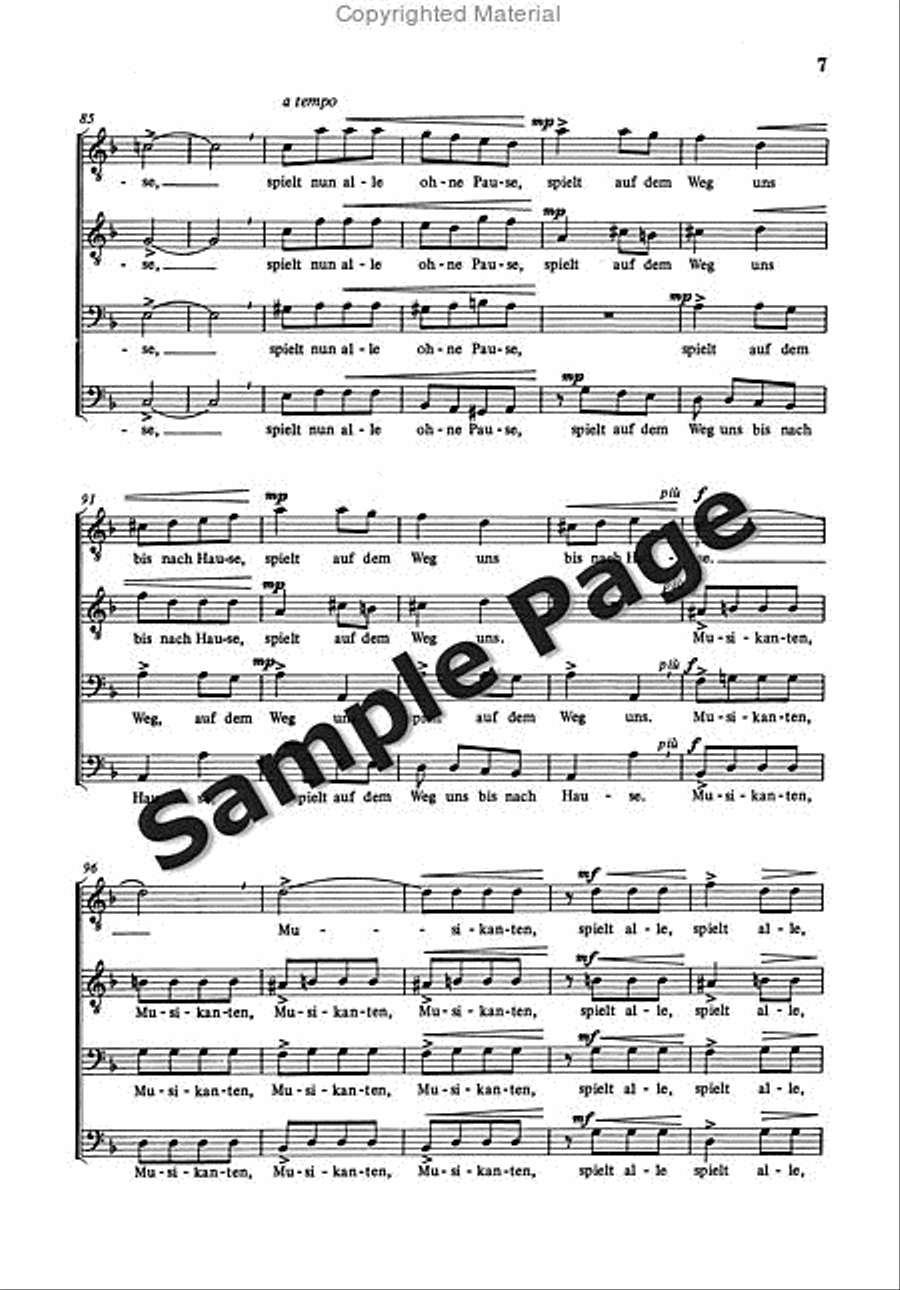 Musikanten Variationen Uber Mahris TTBB scores gallery preview page 7