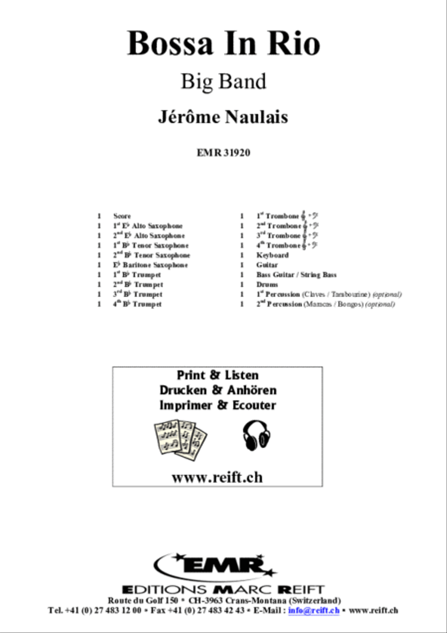 Bossa In Rio Bossa In Rio Big Band scores gallery preview page 2