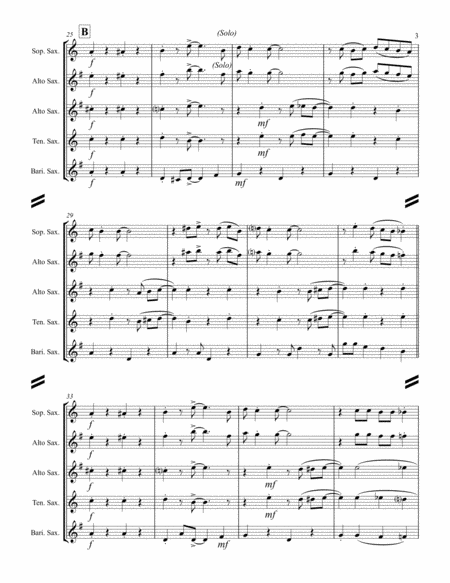 Muskrat Ramble (for Saxophone Quartet SATB or AATB) image number null
